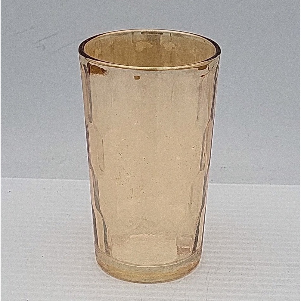 Jeannette Marigold Hex Optic Iridescent Honeycomb Tumbler‎